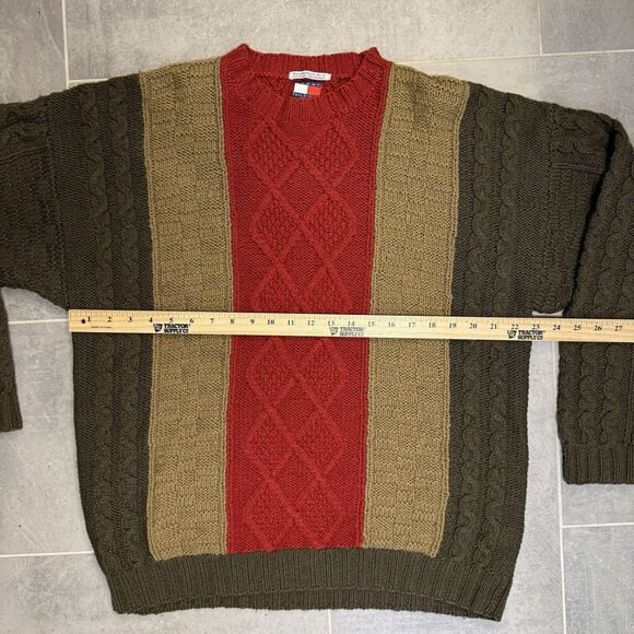 Vintage Tommy Hilfiger Handknitted Wool Blend Sweater - Adult Medium - Picture 4 of 9